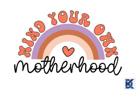 Retro Mind Your Own Motherhood Svg Afbeelding Door Designking