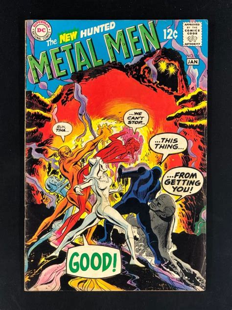 Metal Men 35 1969 PR Gold Iron Mercury Lead Tin And Platinum