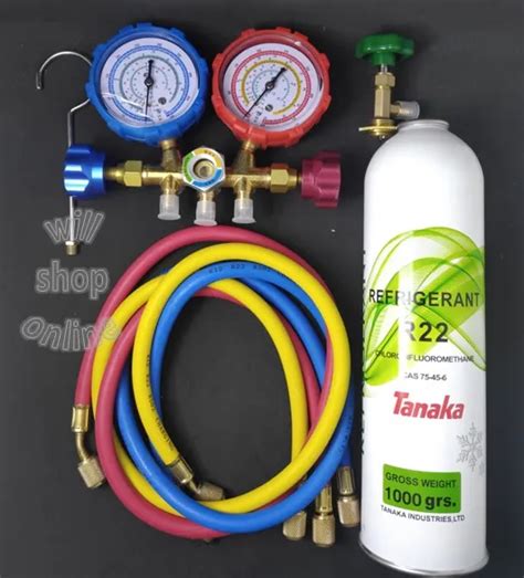 Paket Alat Pengisian Freon Ac Rumah R Murah Manifold Double Lazada