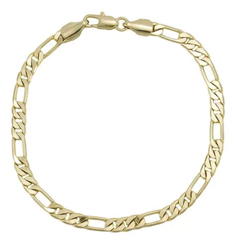 Pulsera Elo Modelo 3x1 Chapada En Oro Con 6 Mm De Ancho MercadoLibre