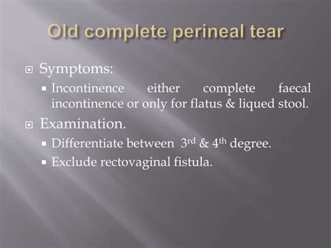 Complete Perineal Tear Ppt