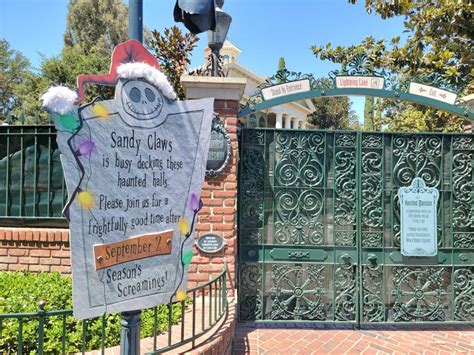 The Haunted Mansion Holiday Transformation Begins At Disneyland Park