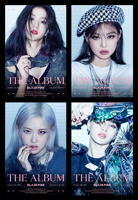 The Album Teaser Poster Set Blakpink Ideias Para Selfie Blackpink