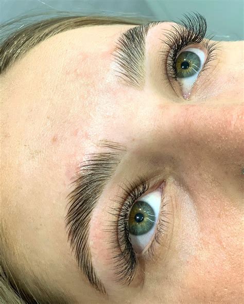 Hybrid Lash Extensions And Brow Lamination 😍by Preet In