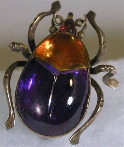 Antique Beetle Brooch Of Foiled Crystal Crystals Antiques Brooch