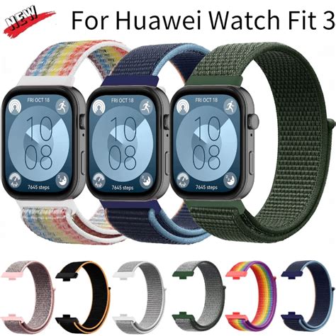 Official Nylon Strap For Huawei Watch Fit 3 Smartwatch Sports Correa For Huawei Watch Fit 3