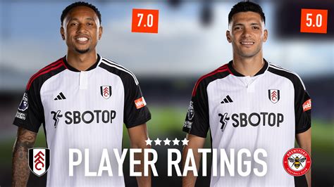 Player Ratings Fulham Brentford Fulhamish