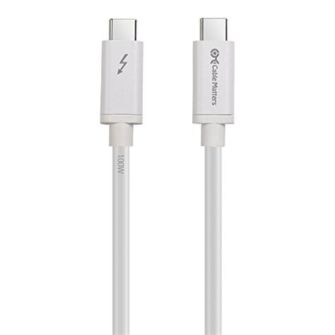 Cable Matters Intel Certified 20gbps Thunderbolt 3 Cable 33 Feet Usb C Thunderbolt Cable In