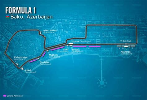 Baku City Circuit Map