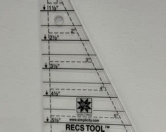 Tri Recs Triangle Rulers From Darlene Zimmerman Ez Quilting Etsy