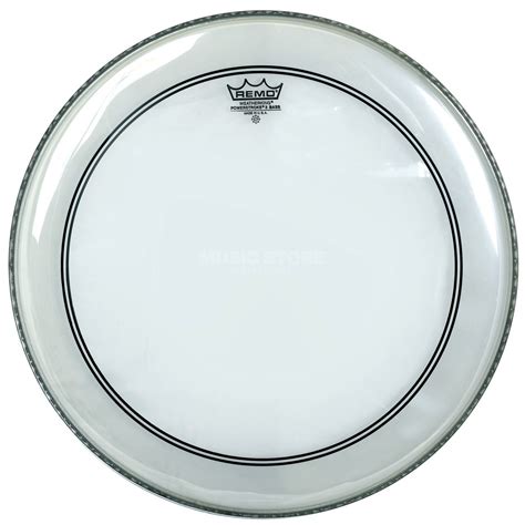 Remo Ps Pinstripe Bass Drum Head Clear Music Store