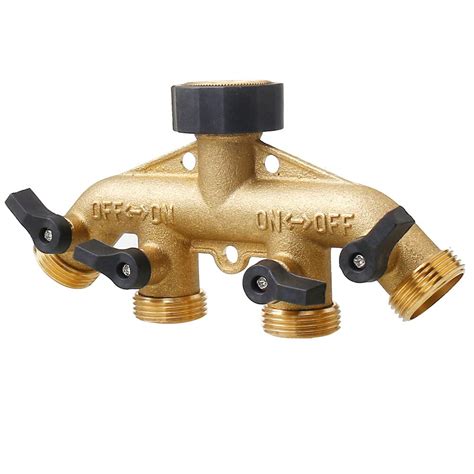 Buy Kuou Brass Manifold Tap Y Splitter Brass Manifold Way