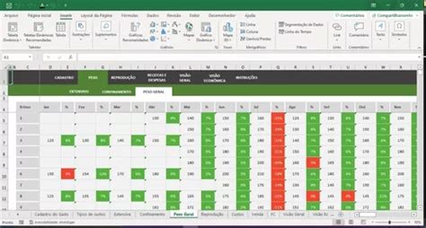 Planilha Para Controle De Gado De Corte E Engorda Em Excel à venda em