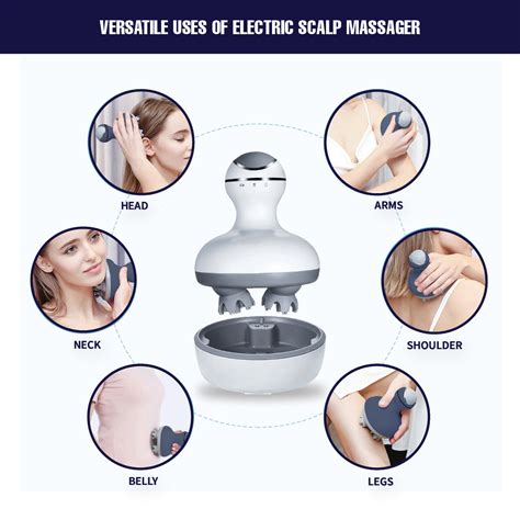 Electric Scalp Massager Hair Growth Deep Massage Rechargeable Upyogaa