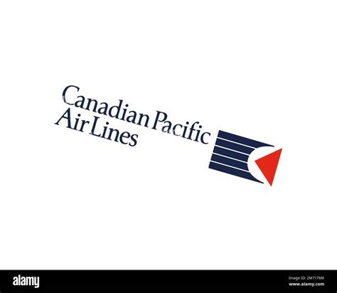 Canadian Pacific Air Lines Rotated Logo White Background B Stock