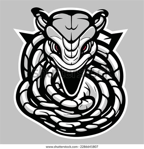 Snake Head Mascot Logo Design Black Stock Vector (Royalty Free) 2286641807 | Shutterstock