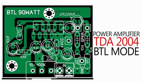 Gambar Rangkaian Power Amplifier Murah TDA 2004 Situs Harga Dan