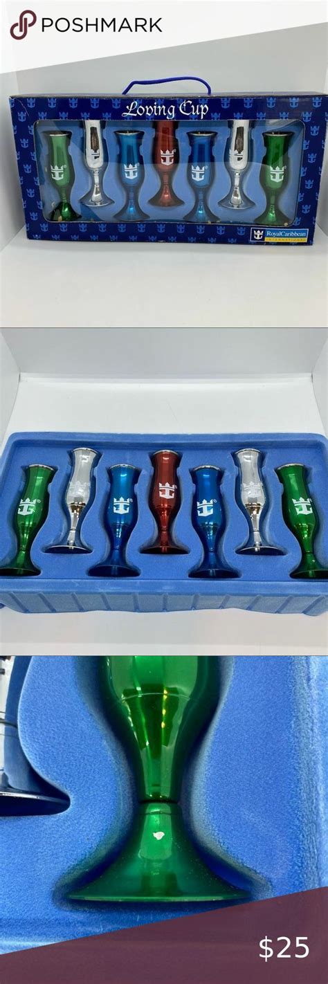 Shot Glasses Royal Caribbean Loving Cup Souvenir Set Of Cordial