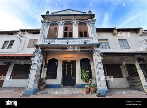 Old period Sino-Portuguese architecture in Malacca Malaysia Stock Photo ...