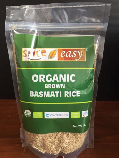 Spiceneasy Organic Traditional Brown Basmati Rice Authentic Natural