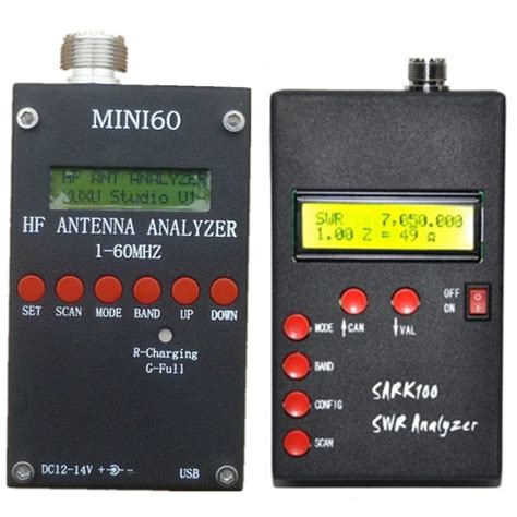 SARK 100 Mini60 HF ANT SWR Antenna Analyzer Meter 1 60 Mhz SARK100 Für