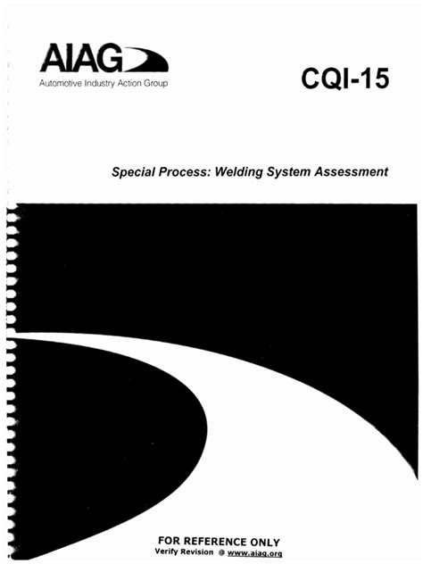 Cqi 15 Welding System Assessment Pdf Welding Construction