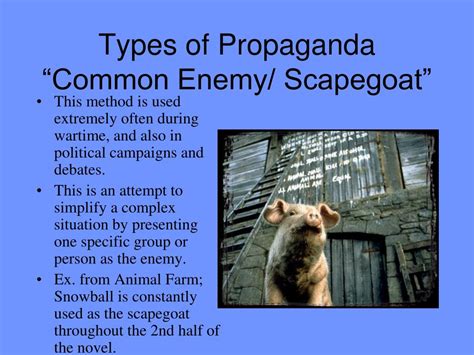 Ppt Propaganda In Animal Farm And The Media Powerpoint Presentation