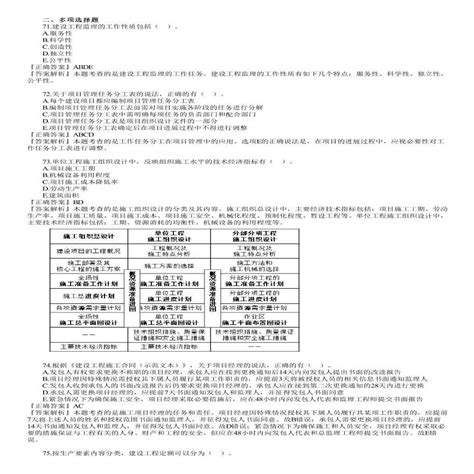 二建考试资料第04讲 22年《管理》试题（四）施工文档土木在线