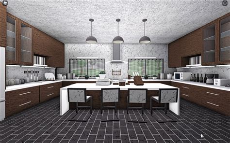 Grey Kitchen Bloxburg Build Ideas Roblox Bloxburg Aesthetic Bloxburg