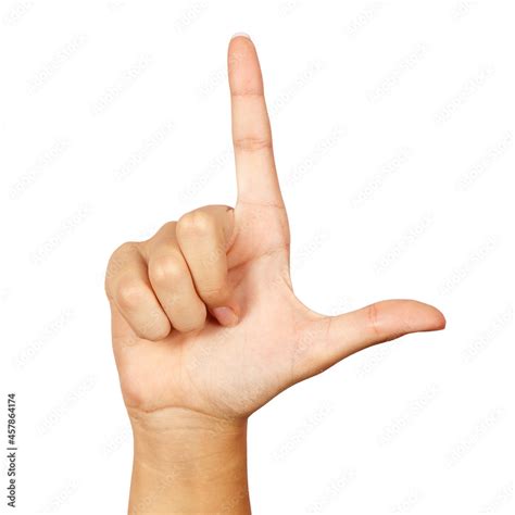 American Sign Language Letter L Stock Photo Adobe Stock