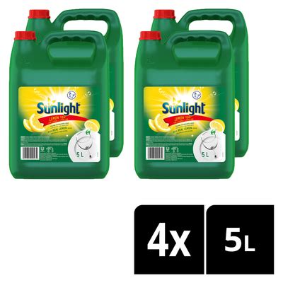 Sunlight Regular Degreasing Dishwashing Liquid Detergent 5L X 4 PnP