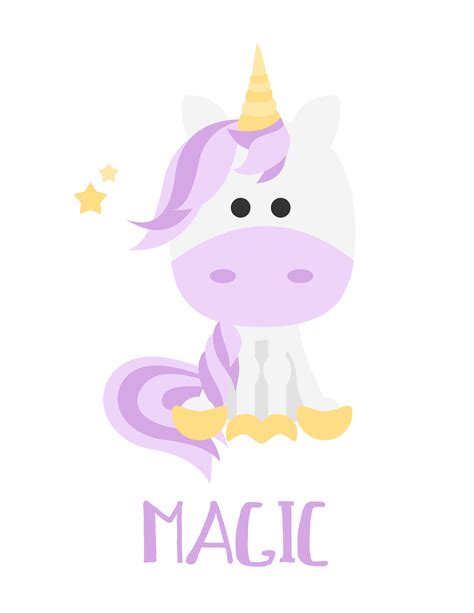 Unicorn Print Unicorn Poster Nursery Decor Unicorn Unicorn Wallpaper