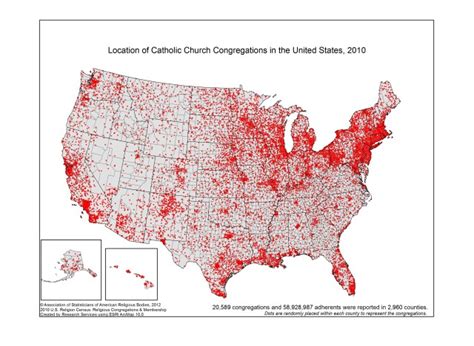 Most And Least Catholic States In America Photos