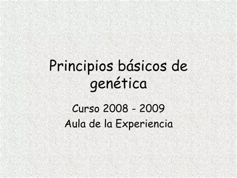 PPT Principios básicos de genética PowerPoint Presentation free