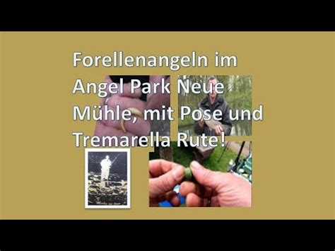 Forellenangeln Im Angel Park Neue M Hle Mit Pose Und Tremarella Rute