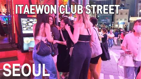 K Seoul Night Walk Itaewon Club Street Itaewon Bar Cafe