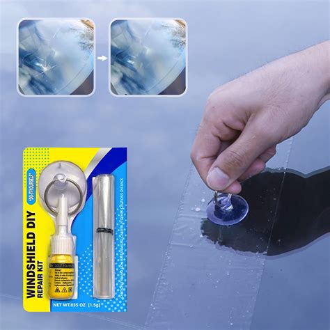 amlbb Car Windshield Cracked Repair Tool, DIY Car Window Phone Screen