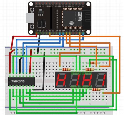 Esp With Hc And Digit Segment Display Segmentat Nbkomputer