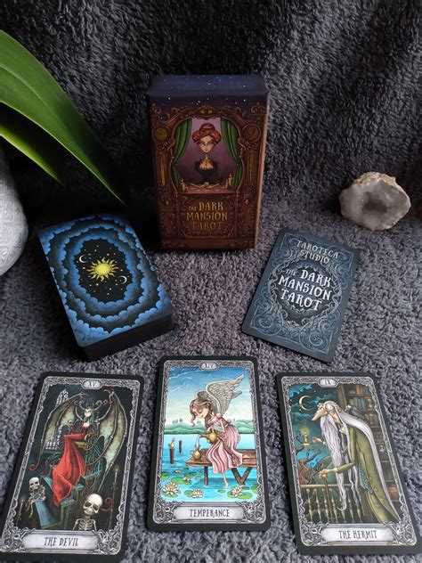 The Dark Mansion Tarot Night Time Sky Backs With Etsy