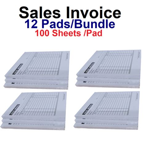 Sales Invoice 12 Pads 100 Sheets Pad Lazada Ph