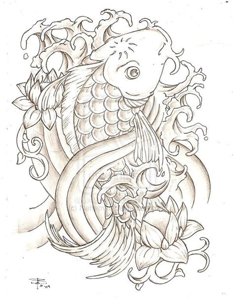 Koi Fish Tattoo Drawings Greyscale Koi Fish Koi Fish Drawing Koi