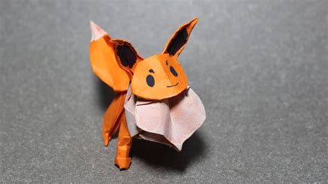 Origami Pokemon Eevee Tutorial Diy Henry Phạm Origami Tutorial