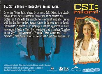 2004 Strictly Ink CSI Miami Series 1 Starring Cast Profiles Gold Foil