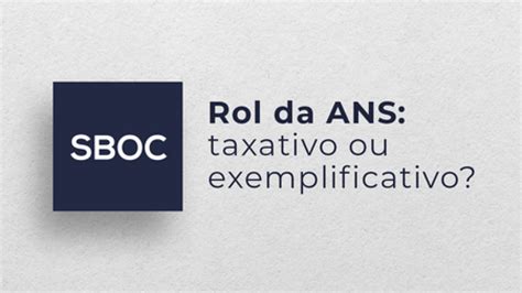 Rol Da Ans Taxativo Ou Exemplificativo