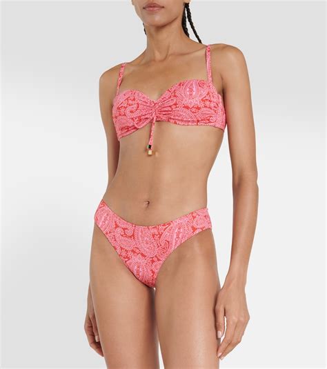 Ruched Bikini Bottom In Orange Heidi Klein Mytheresa