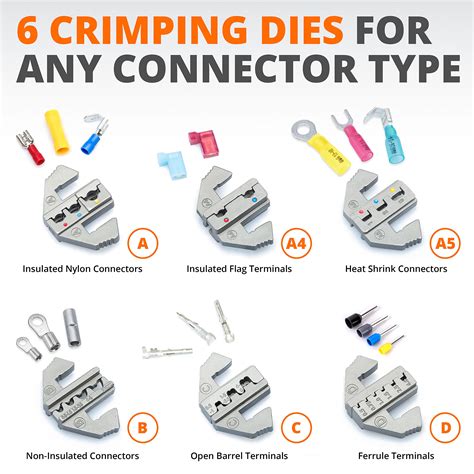 Snapklik.com : Wirefy Crimping Tool Set 8 PCS - Ratcheting Wire Crimper ...