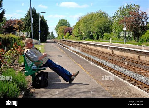 Man Waiting Train Uk Alone Hi Res Stock Photography And Images Alamy