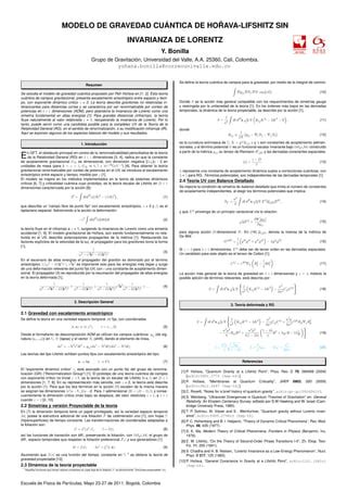 Modelo de gravitación cuántica de Horava Lifshitz sin Invariancia de