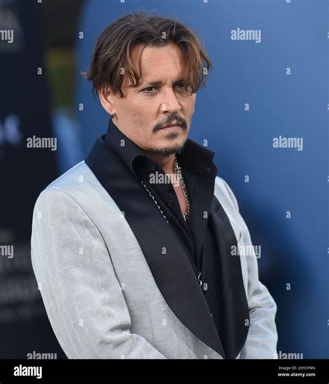 Johnny Depp Attending Disney S Pirates Of The Caribbean Dead Men