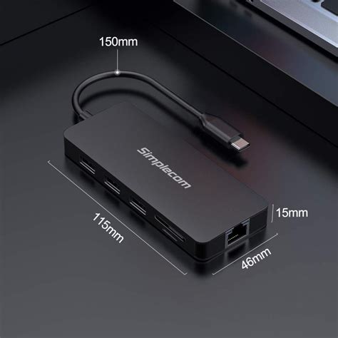 Simplecom Chn Usb C Superspeed In Multiport Hub Adapter